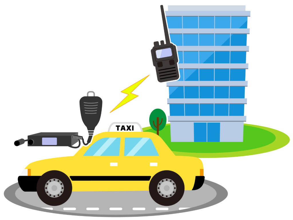 タクシーの無線機　イメージ